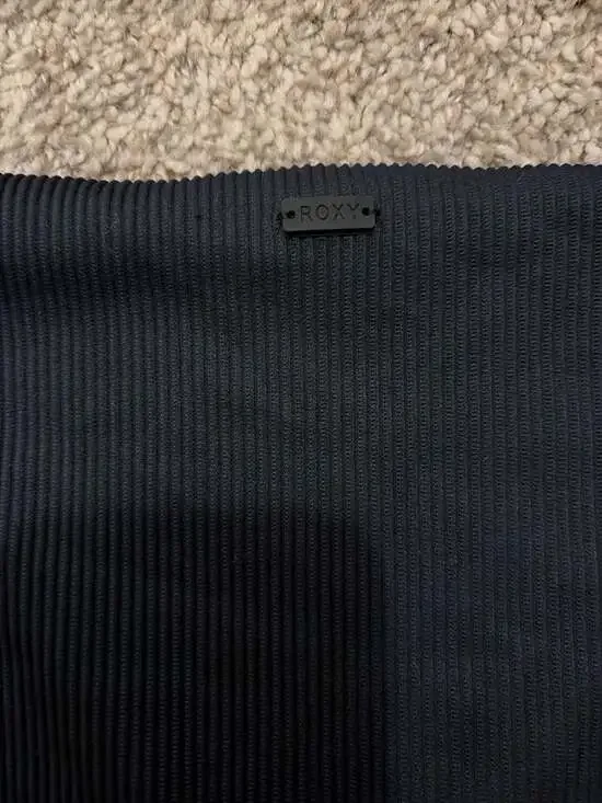 Roxy Love The Ribbed Chloe V-Notch Bikini Set in Black - Picture 5 of 5